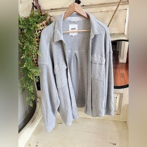 Aerie gray lumberjane top